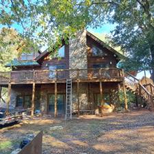 Log Home Surface Stripping And Staining In Jasper GA 52